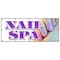 Signmission NAIL SPA BANNER SIGN manicure pedicure gel acrylic designs walk in B-120 Nail Spa - alternate 1